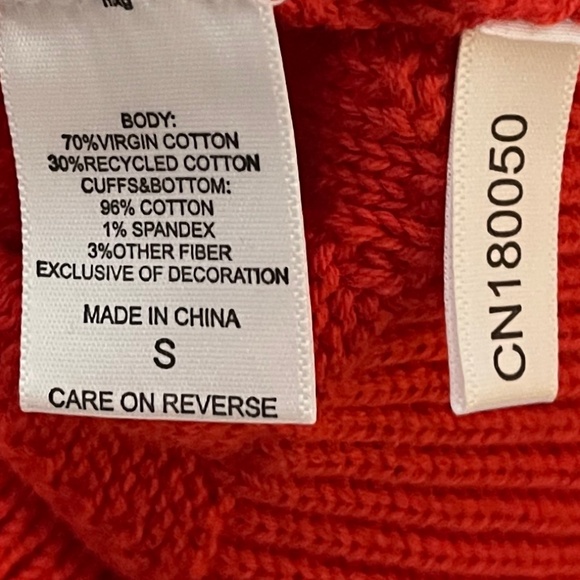 Happy X Nature Kate Hudson NWT heavy long sleeve bow tie back heavy knit sweater - Picture 8 of 10